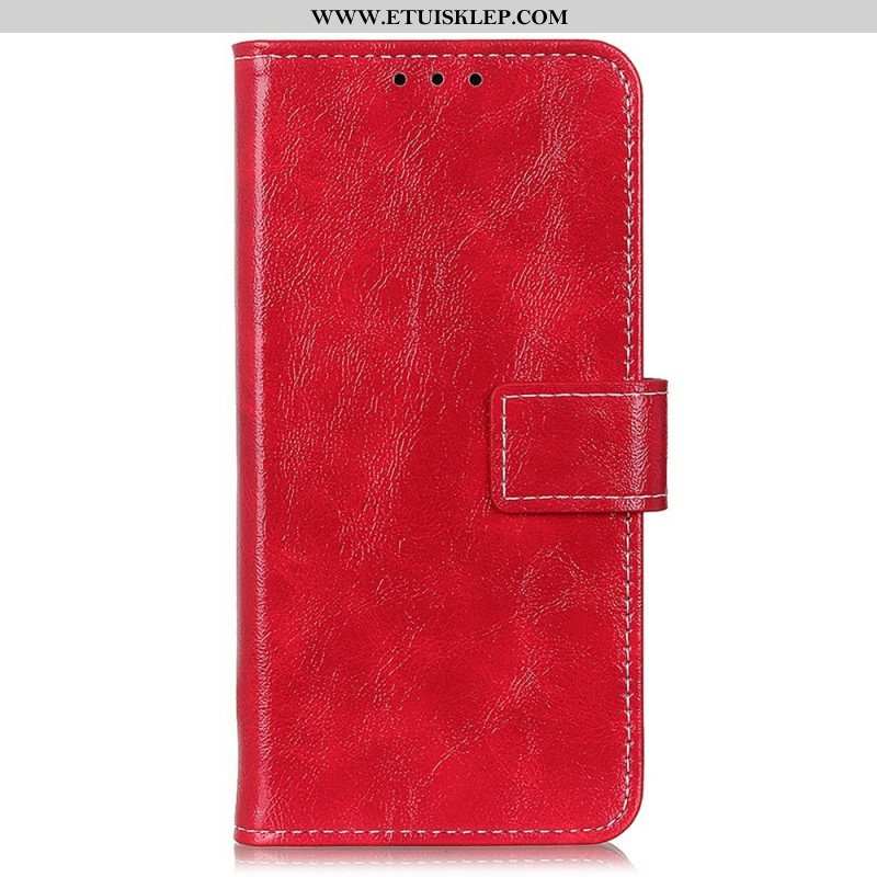 Etui Folio do Sony Xperia 10 IV Lakierowana Ze Szwami